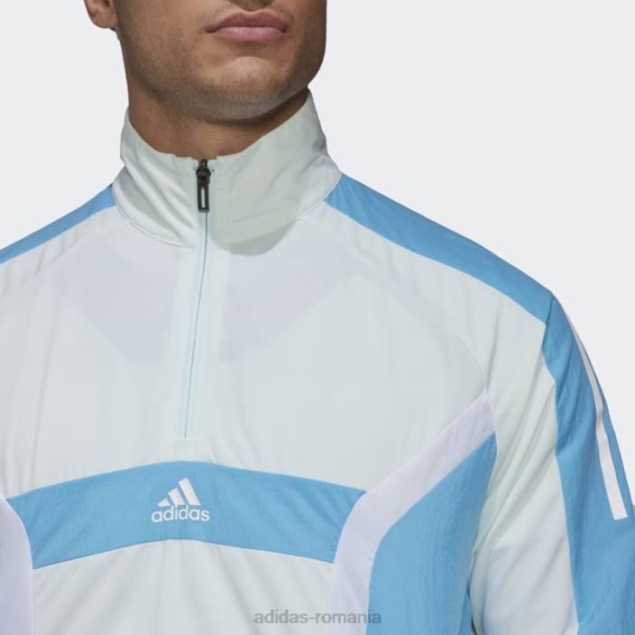 Adidas antrenament cu fermoar sferturi top gheață mentă bărbați menta gheata/albastru cer 2JBN14647
