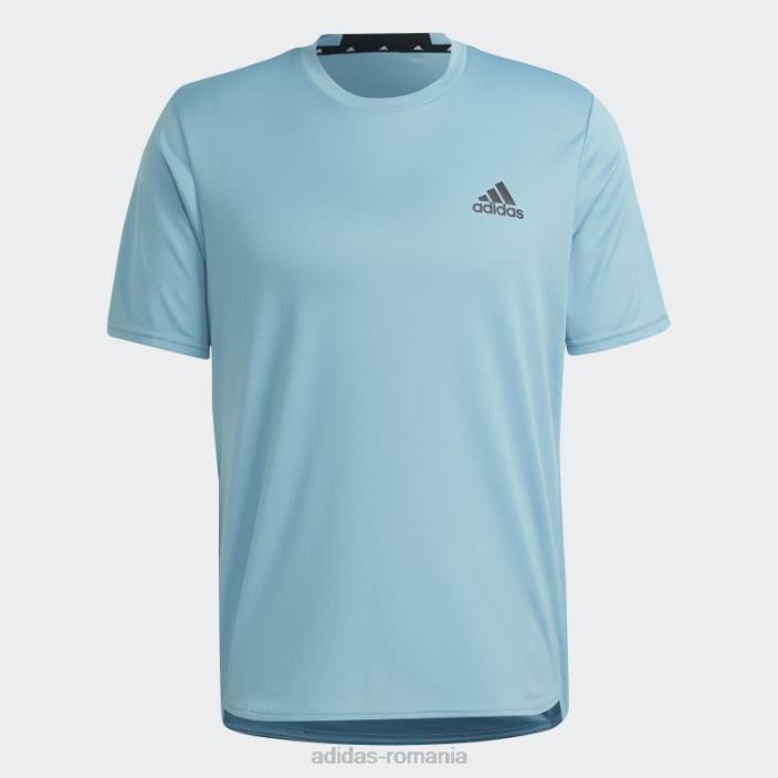 Adidas blue aeroready conceput pentru tricou de mișcare bărbați albastru/negru 2JBN6232