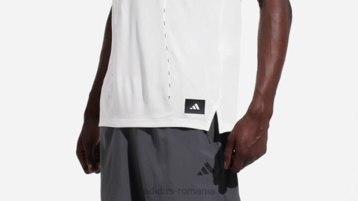 Adidas cel mai bun tricou de antrenament adi alb bărbați alb 2JBN13820
