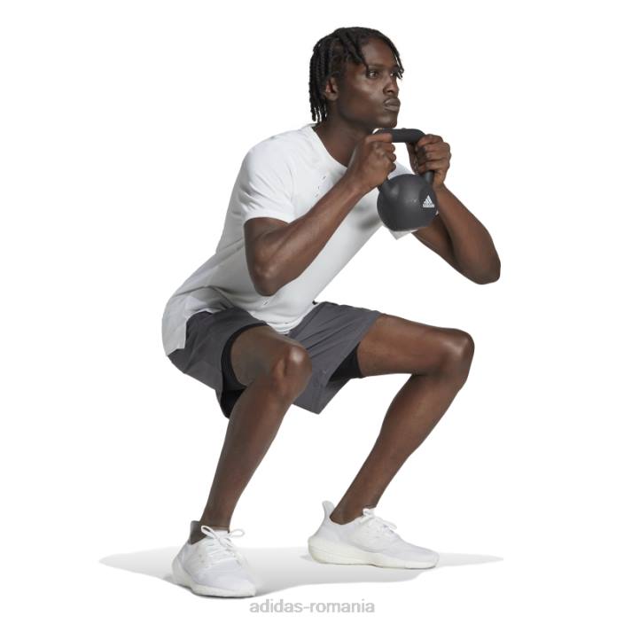 Adidas cel mai bun tricou de antrenament adi alb bărbați alb 2JBN13820