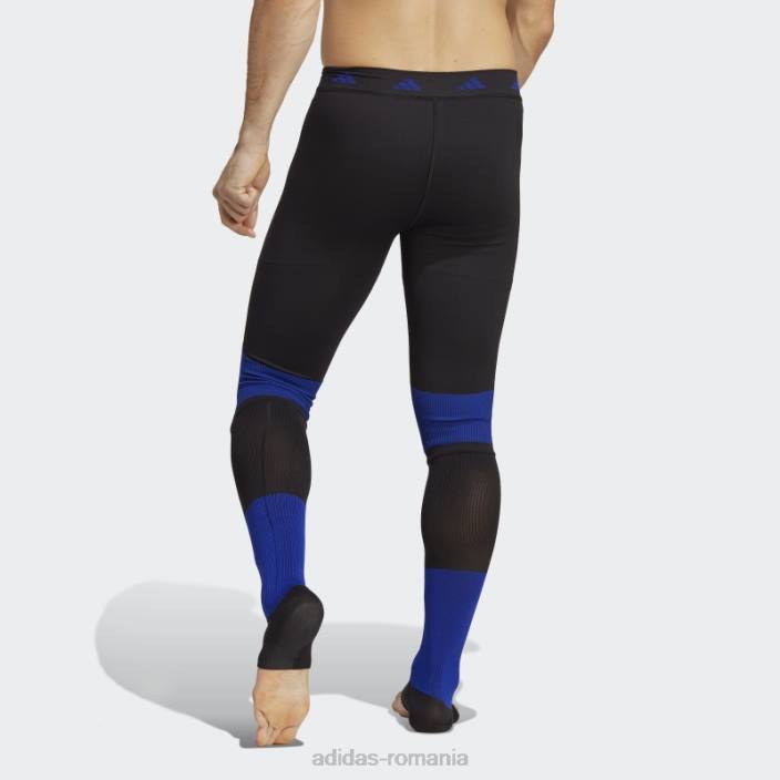 Adidas colanti de antrenament techfit recharge negri adidas bărbați negru/albastru 2JBN1032