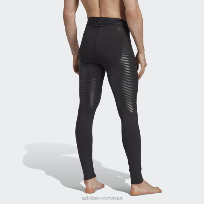 Adidas colanti lungi de antrenament techfit control negri bărbați negru 2JBN13759