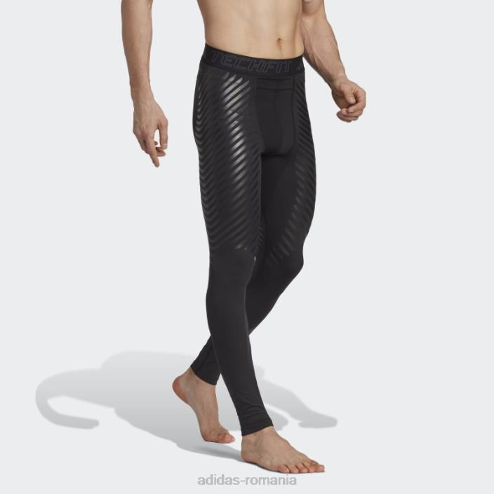 Adidas colanti lungi de antrenament techfit control negri bărbați negru 2JBN13759