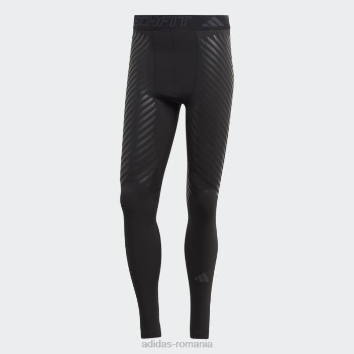 Adidas colanti lungi de antrenament techfit control negri bărbați negru 2JBN13759
