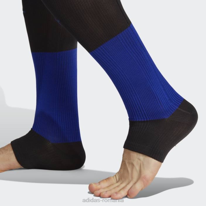 Adidas colanti negri de antrenament techfit recharge bărbați negru/albastru 2JBN5746