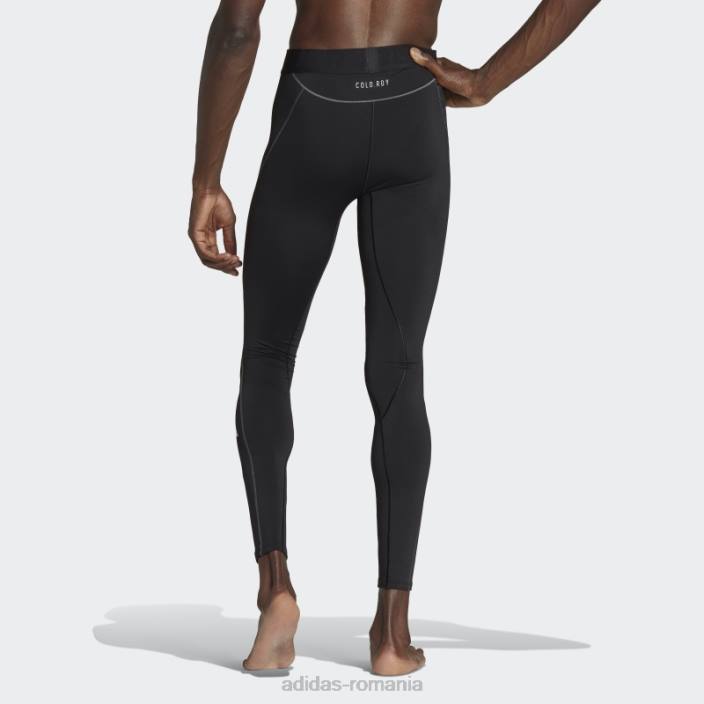 Adidas colanti negri techfit cold.rdy training lungi bărbați negru 2JBN7564