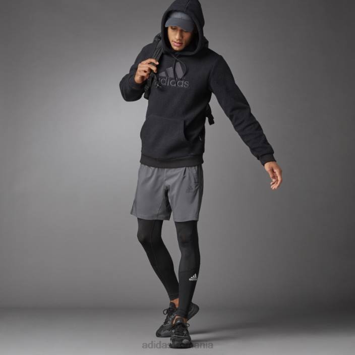 Adidas colanti negri techfit lungi bărbați negru 2JBN6677