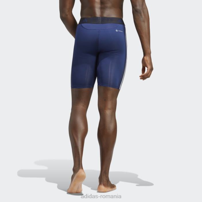 Adidas colanti scurti de antrenament techfit albastru inchis cu 3 dungi adidas bărbați albastru inchis 2JBN13281