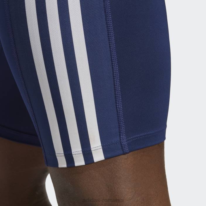 Adidas colanti scurti de antrenament techfit albastru inchis cu 3 dungi adidas bărbați albastru inchis 2JBN13281