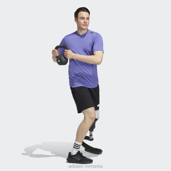 Adidas conceput pentru antrenament aeroready hiit tricou de antrenament cu schimbare de culoare violet rush adidas bărbați papură violet 2JBN14406
