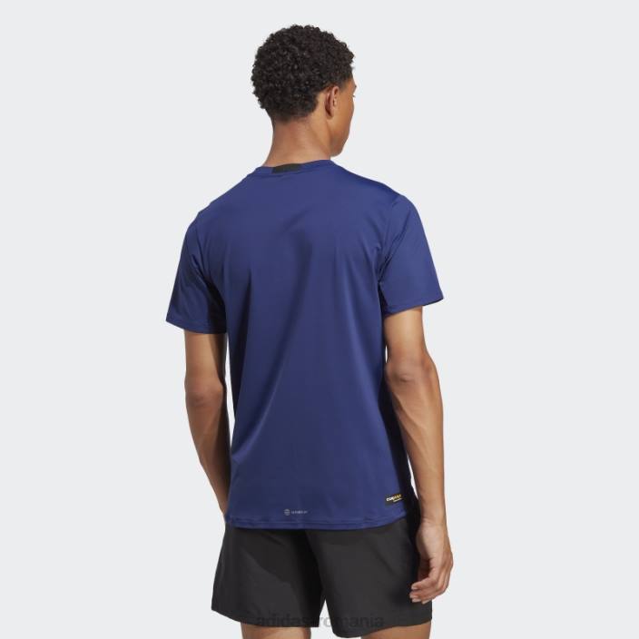 Adidas conceput pentru antrenament cordura tricou de antrenament albastru închis bărbați albastru inchis 2JBN5210
