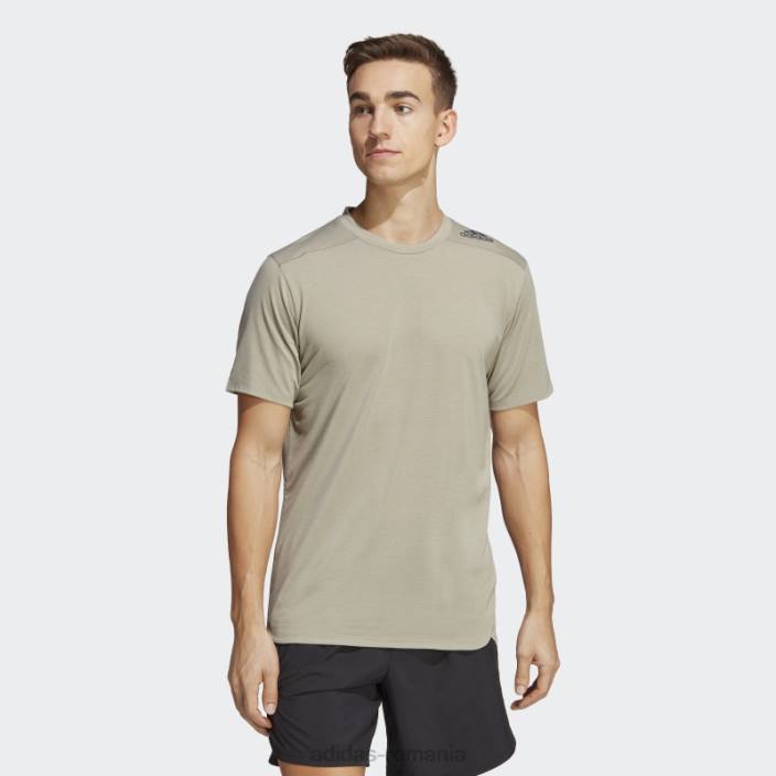 Adidas conceput pentru antrenament tricou argintiu pietriș bărbați pietricica de argint 2JBN14528
