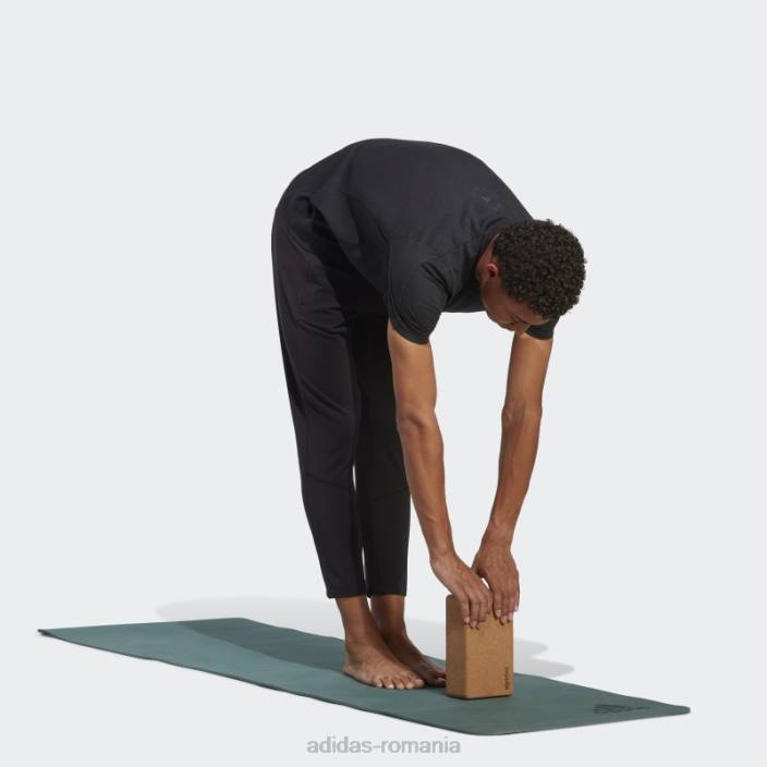 Adidas conceput pentru antrenament yoga 7/8 pantaloni de antrenament negri bărbați negru 2JBN5017