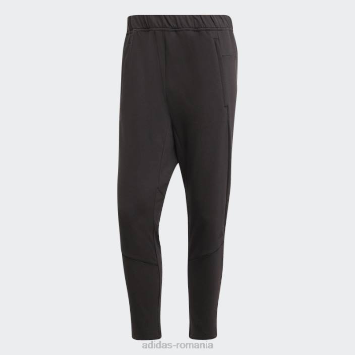 Adidas conceput pentru antrenament yoga 7/8 pantaloni de antrenament negri bărbați negru 2JBN5017