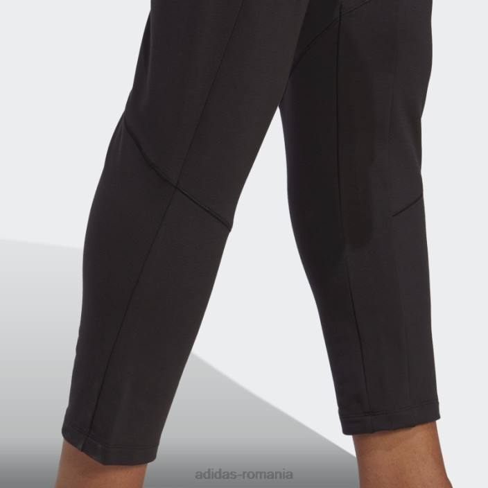 Adidas conceput pentru antrenament yoga 7/8 pantaloni de antrenament negri bărbați negru 2JBN5017