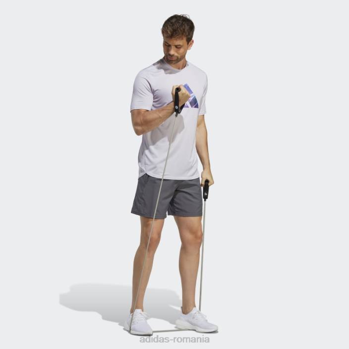 Adidas conceput pentru mișcare hiit antrenament tricou argintiu zori bărbați zori argintii/negru 2JBN5053