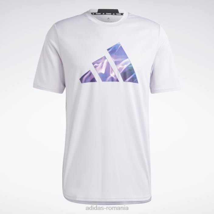 Adidas conceput pentru mișcare hiit antrenament tricou argintiu zori bărbați zori argintii/negru 2JBN5053