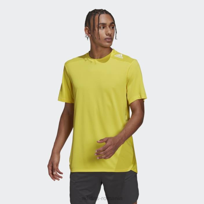 Adidas concepute pentru antrenamentul cald.rdy hiit tee galben adidas bărbați galben 2JBN7218