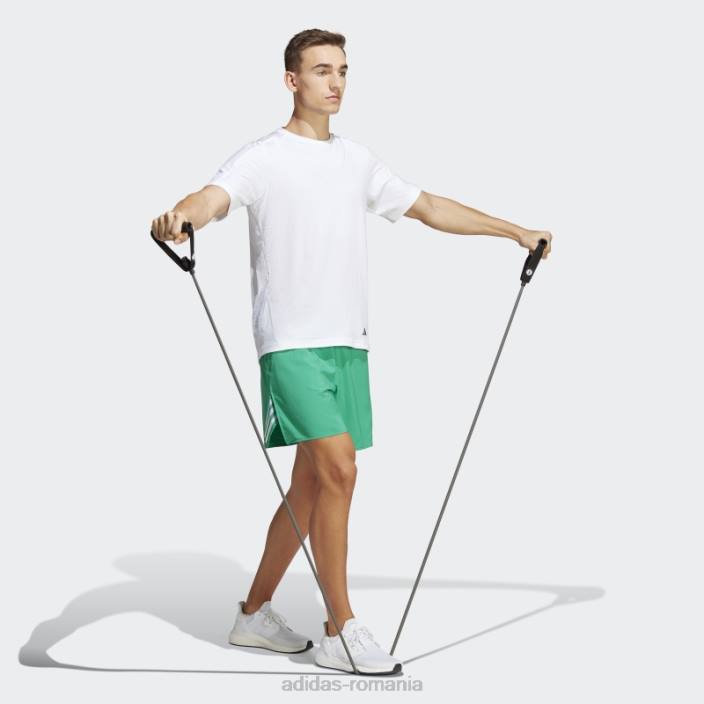 Adidas curte verde tren icons pantaloni scurți de antrenament cu 3 dungi adidas bărbați verde curte 2JBN5889