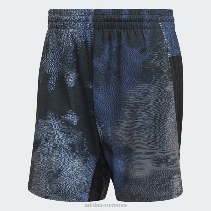 Adidas d4t hiit pantaloni scurți de antrenament cu imprimeu peste tot negru fashion bărbați multicolor/negru 2JBN7143