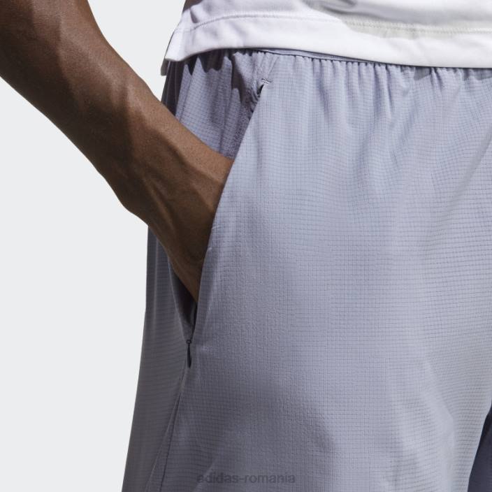 Adidas elegant conceput pentru antrenament hiit pantaloni scurți de antrenament violet argintiu adidas bărbați violet argintiu 2JBN5196