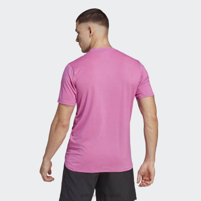 Adidas fucsia conceput pentru antrenament aeroready hiit tricou de antrenament cu schimbare de culoare bărbați fucsie 2JBN5327
