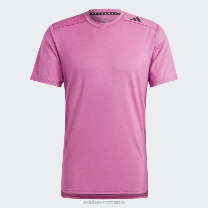 Adidas fucsia conceput pentru antrenament aeroready hiit tricou de antrenament cu schimbare de culoare bărbați fucsie 2JBN5327