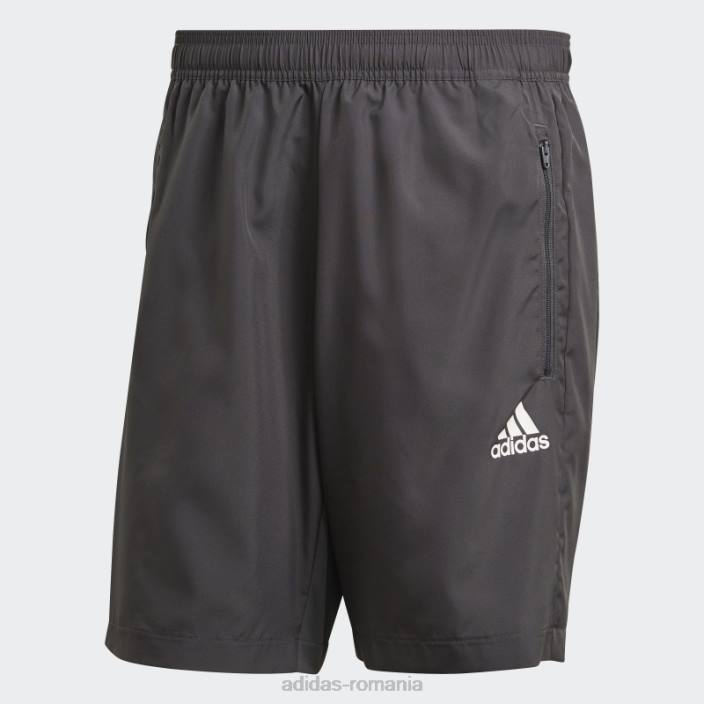 Adidas gri aeroready conceput pentru a muta pantaloni scurți sport țesuți adidas bărbați gri 2JBN6879
