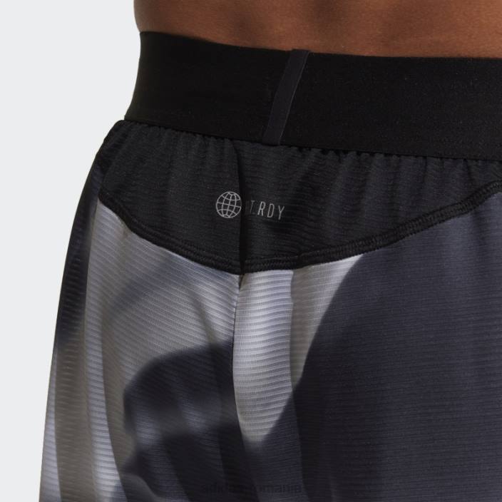 Adidas gri conceput pentru antrenament la căldură.rdy hiit allover print pantaloni scurți de antrenament adidas bărbați gri 2JBN5157