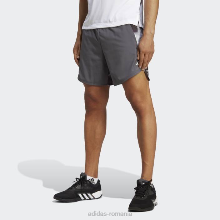 Adidas gri conceput pentru pantaloni scurți de antrenament hiit bărbați gri/argintiu 2JBN5003