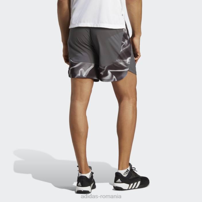 Adidas gri conceput pentru pantaloni scurți de antrenament hiit bărbați gri/argintiu 2JBN5003