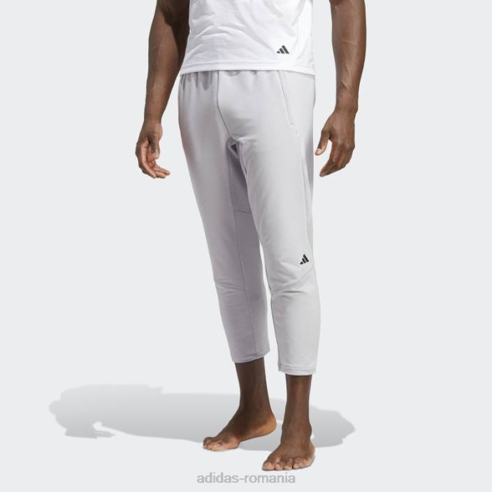 Adidas gri deschis gri deschis pentru antrenament pantaloni de antrenament yoga 7/8 adidas bărbați erica gri deschis 2JBN5283