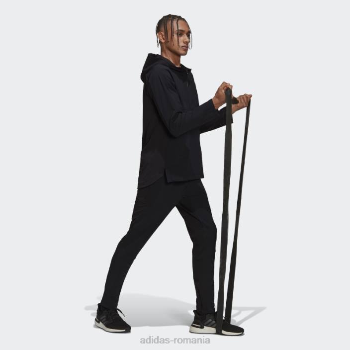 Adidas hanorac adidas negru workout cordura cu fermoar complet bărbați negru 2JBN7233