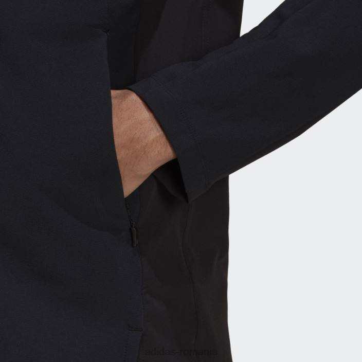 Adidas hanorac adidas negru workout cordura cu fermoar complet bărbați negru 2JBN7233