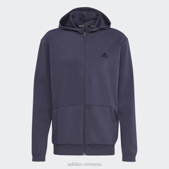 Adidas hanorac aeroready yoga cu fermoar complet bleumarin bărbați bleumarin/negru 2JBN15154