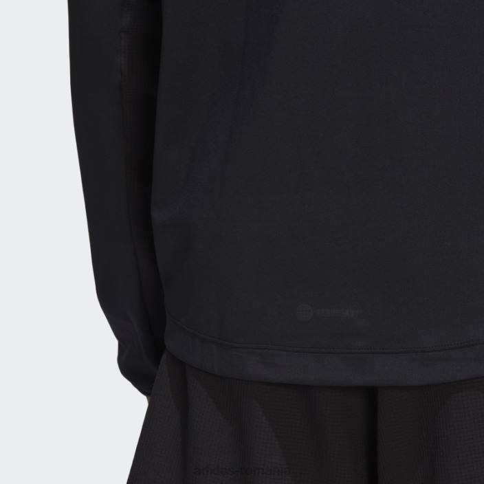 Adidas hanorac de antrenament hiit cu fermoar complet negru adidas bărbați negru 2JBN15240