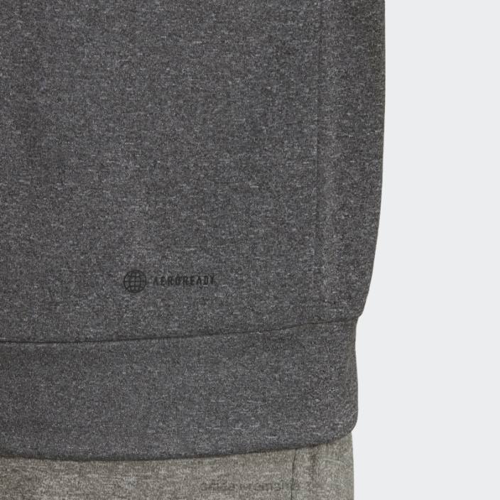 Adidas hanorac gri aeroready game and go camo logo bărbați gri/cerneală 2JBN15238