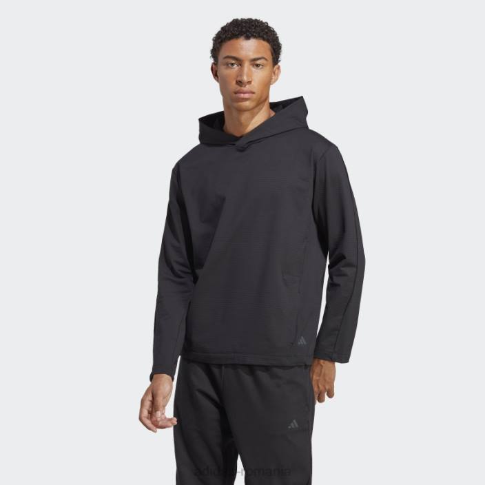 Adidas hanorac negru pentru antrenament grafic yoga bărbați negru 2JBN4990