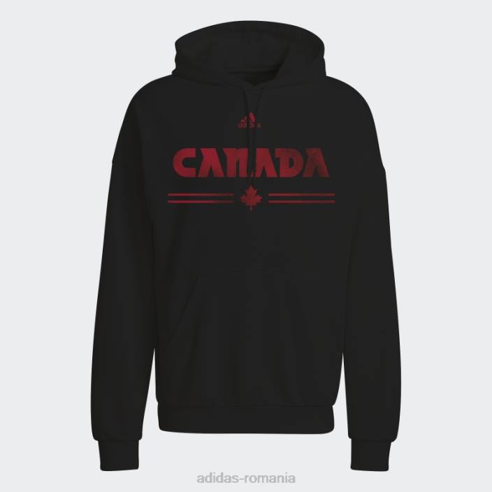 Adidas hanorac negru retro negru bărbați negru/rosu 2JBN7372