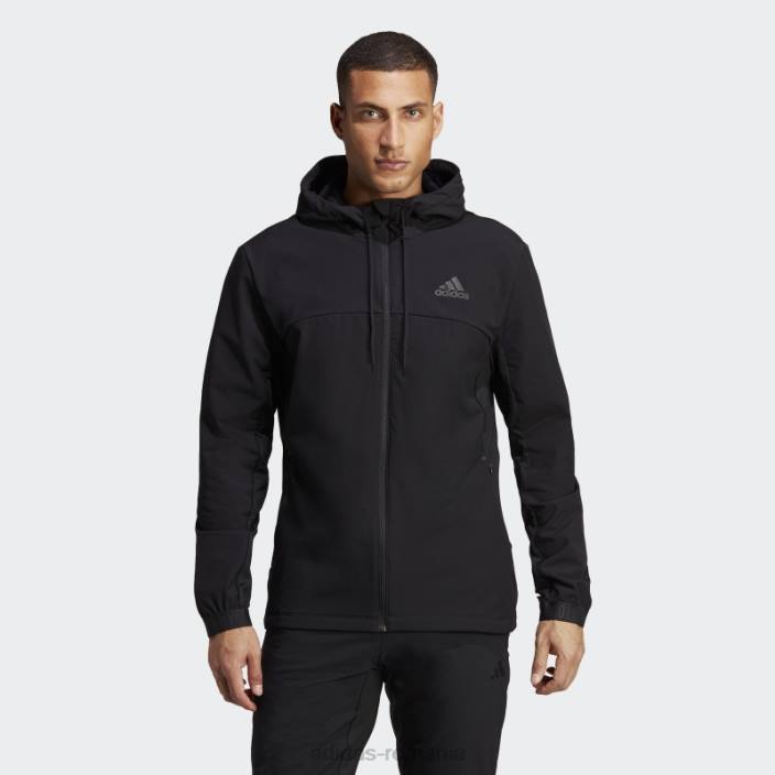 Adidas hanorac pentru antrenament cu fermoar complet negru.rdy bărbați negru 2JBN15184