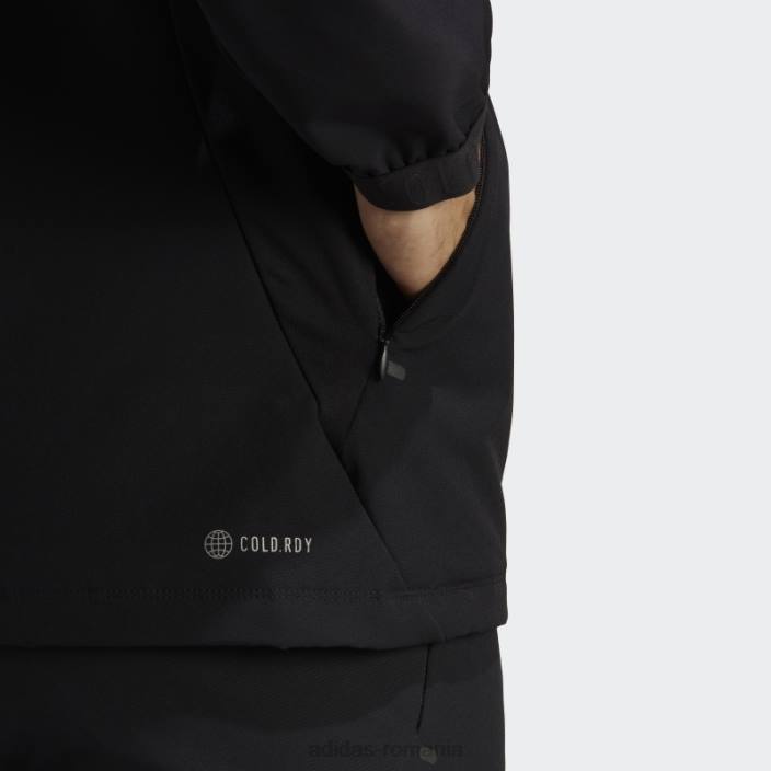Adidas hanorac pentru antrenament cu fermoar complet negru.rdy bărbați negru 2JBN15184