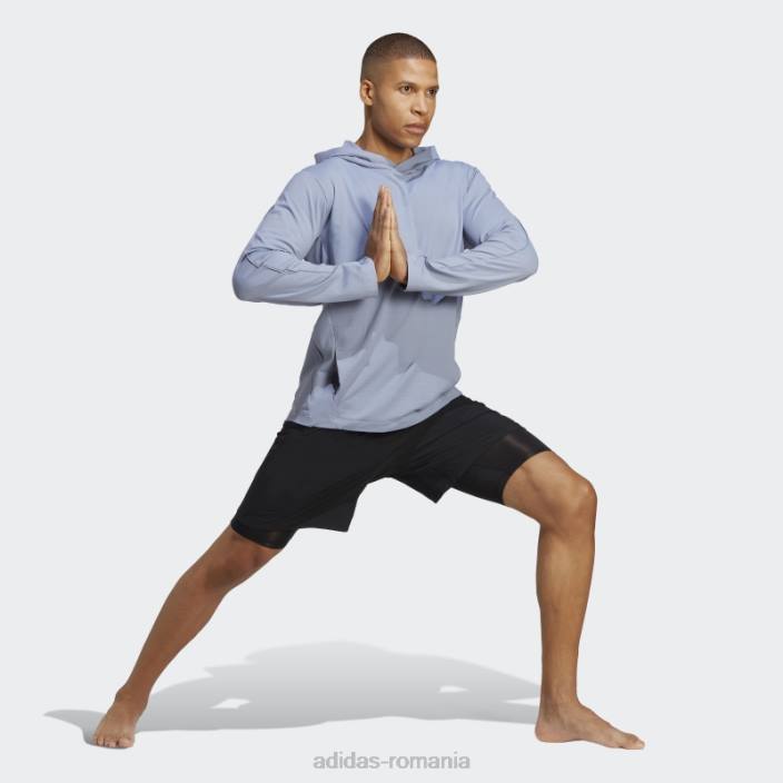 Adidas hanorac pentru antrenament grafic yoga violet argintiu adidas bărbați violet argintiu 2JBN5259