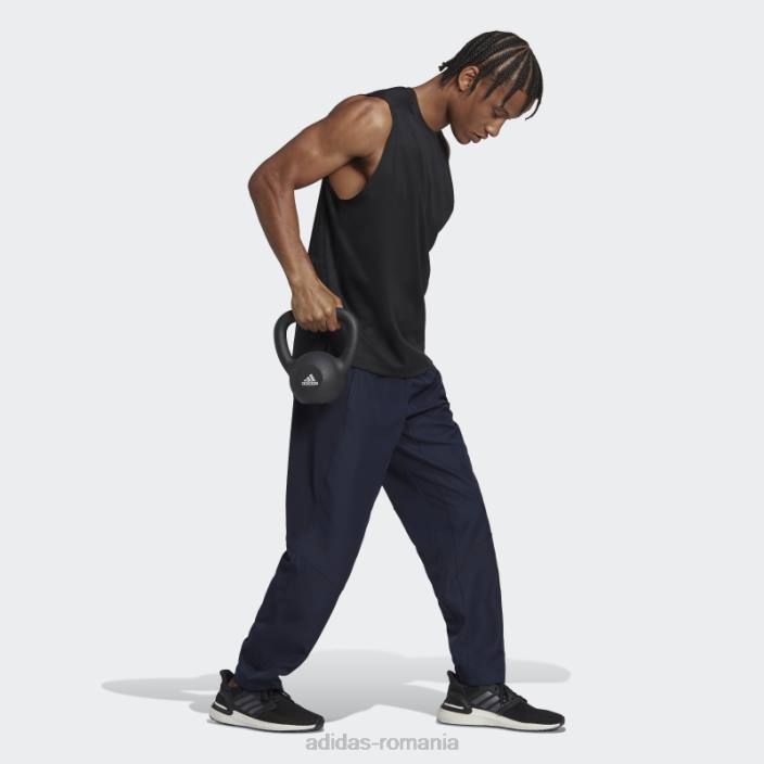 Adidas ink aeroready conceput pentru antrenamentul de mișcare, joggeri adidas bărbați cerneală/alb 2JBN15237