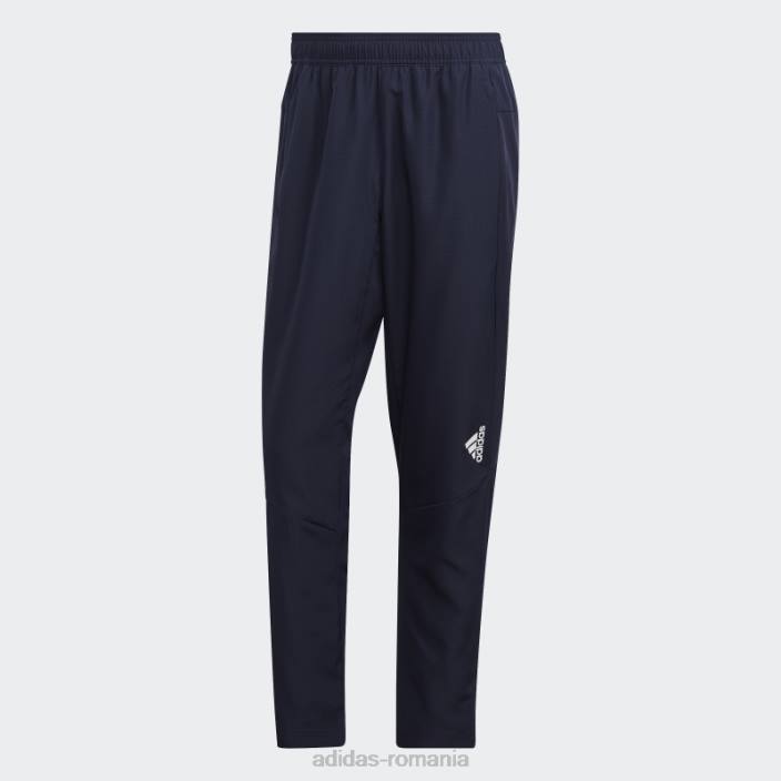 Adidas ink aeroready conceput pentru antrenamentul de mișcare, joggeri adidas bărbați cerneală/alb 2JBN15237
