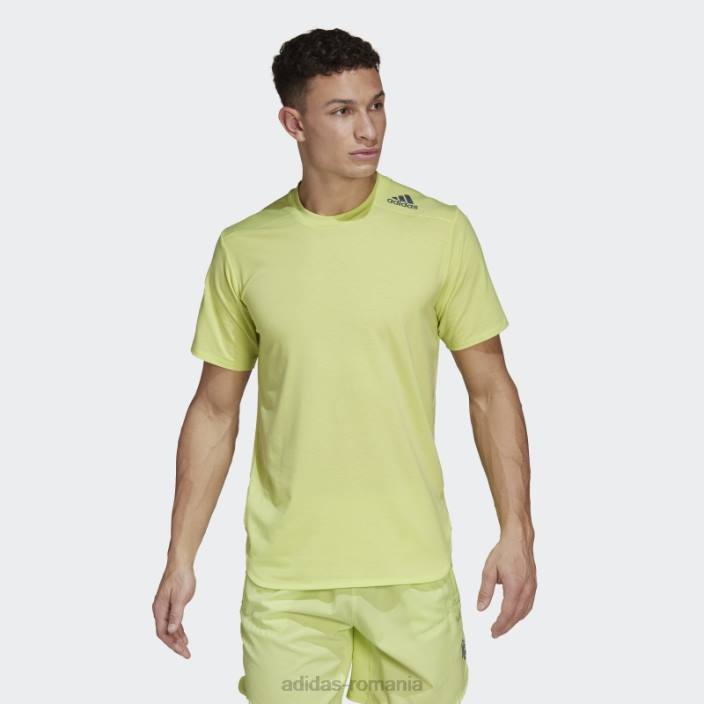 Adidas lime conceput pentru tricou adidas bărbați lămâie verde 2JBN6369