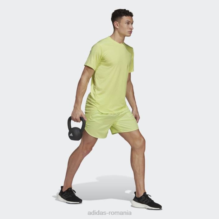 Adidas lime conceput pentru tricou adidas bărbați lămâie verde 2JBN6369