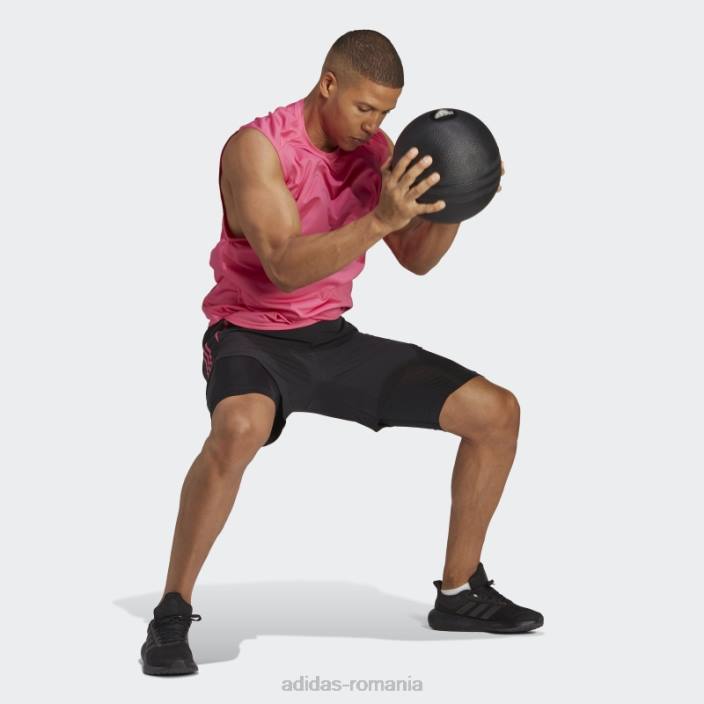 Adidas magenta conceput pentru antrenament pro series hiit tank top organizat de cody rigsby fashion bărbați magenta 2JBN3640