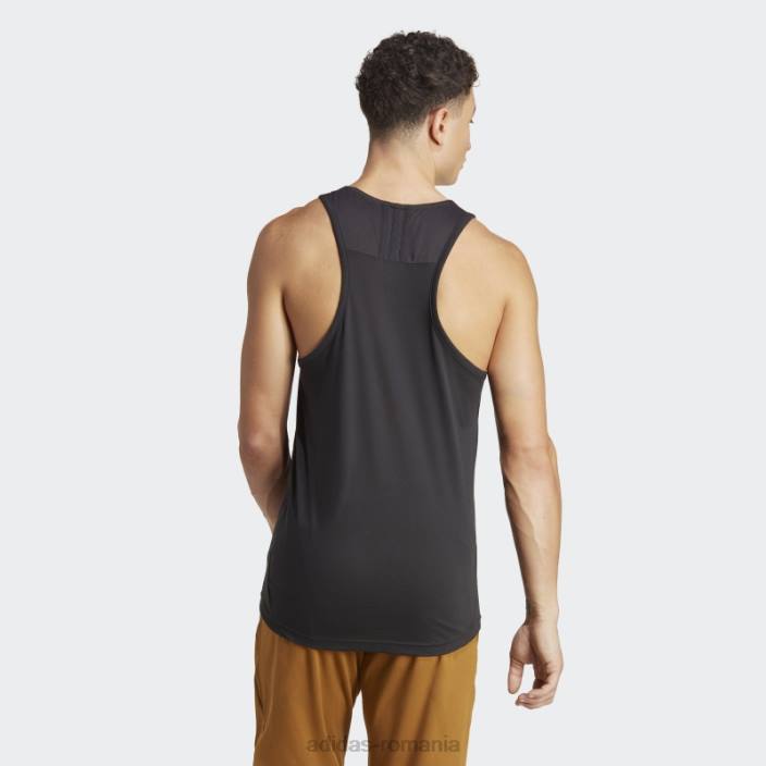 Adidas maiou de antrenament de bază yoga negru bărbați negru/carbon 2JBN5611