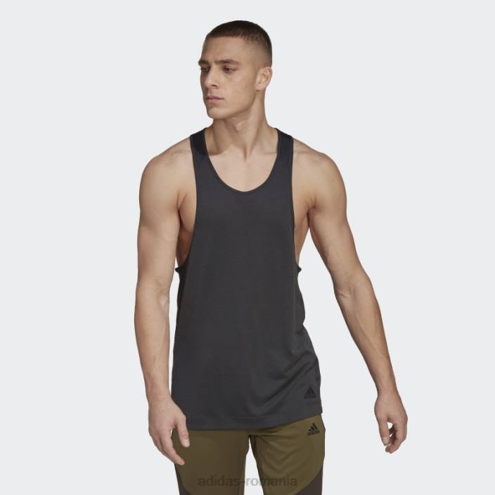 Adidas maiou de antrenament yoga carbon bărbați carbon 2JBN14596