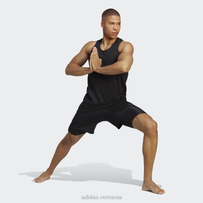 Adidas maiou de antrenament yoga negru bărbați negru 2JBN5551